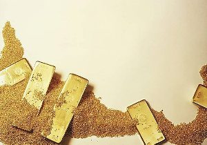 Gold bars and dust