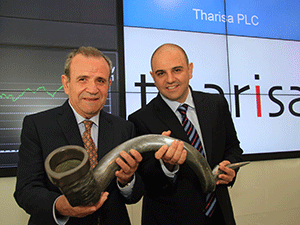 Loucas Pouroulis and Tharisa CEO, Phoevos Pouroulis (right)
