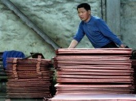 Copper falls to lowest in six years