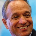 Ferreira, the chief executive of Brazilian miner Vale, smiles during an interview with Reuters in Rio de Janeiro