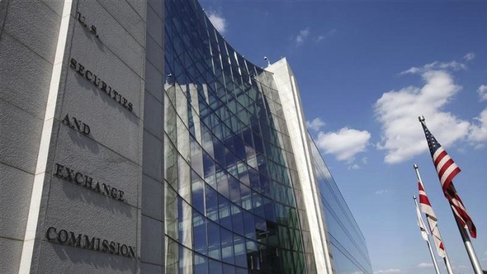The headquarters of the U.S. Securities and Exchange Commission are seen in Washington