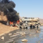 Burning ore concentrate truck_Barberton Mines