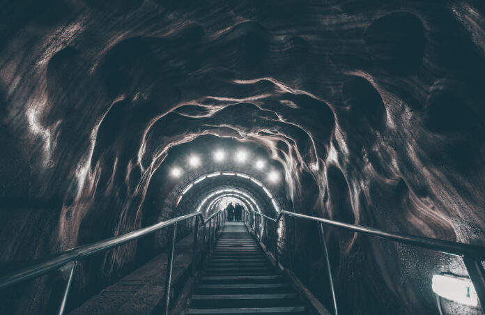 Salt mine corridor