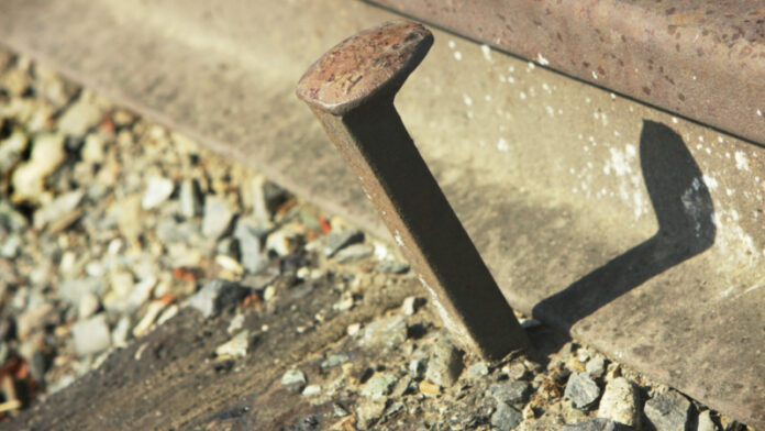 Railroad Spike Train Track